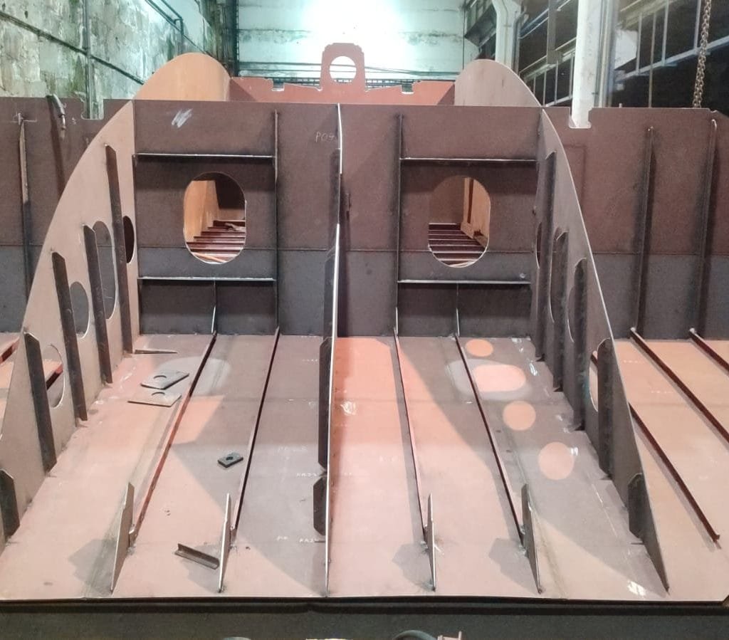 Bloques navales soldadura y montaje